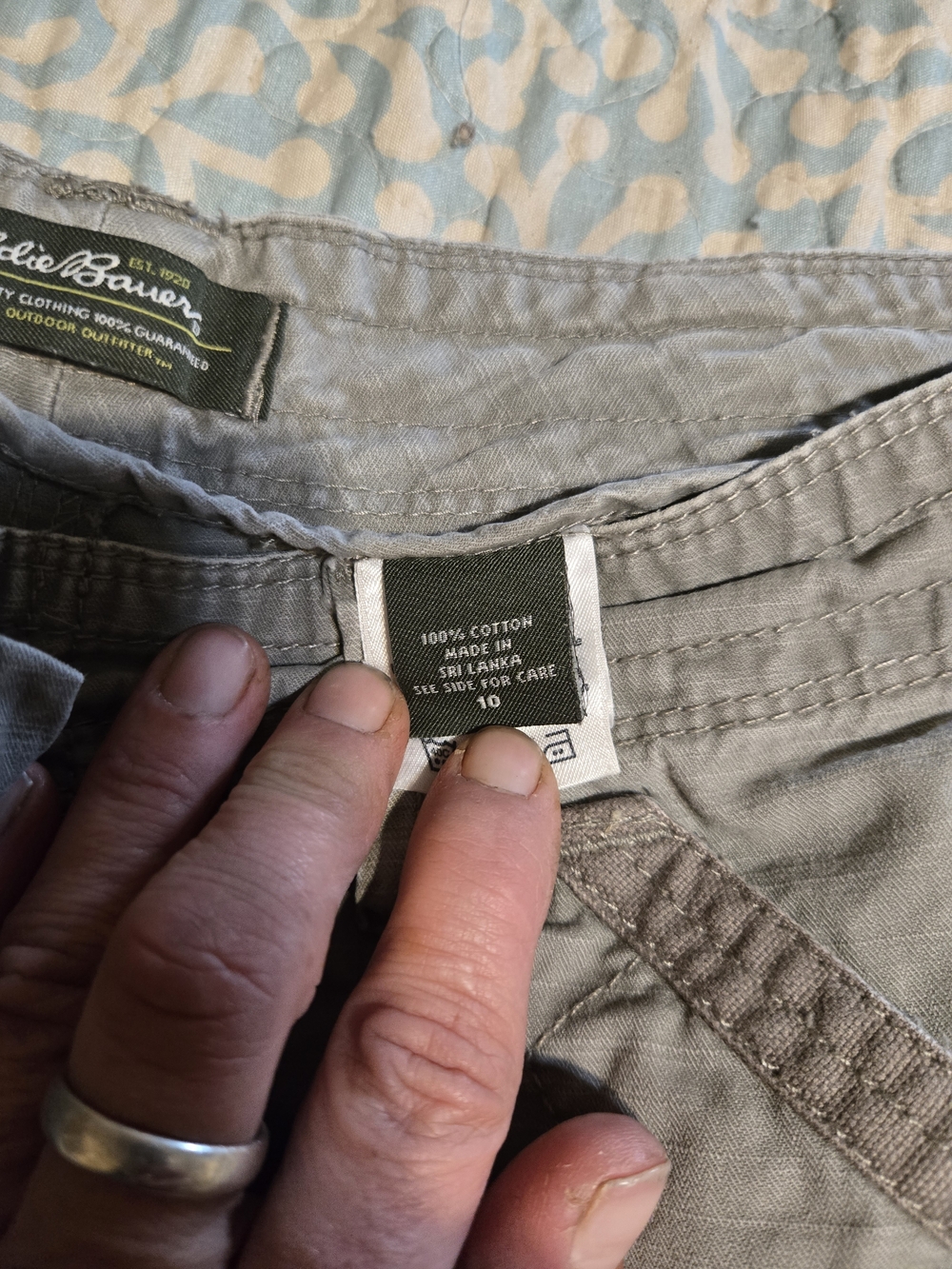 Bauer Gray Cargo Capris with Utility Details - Picture 6 of 7